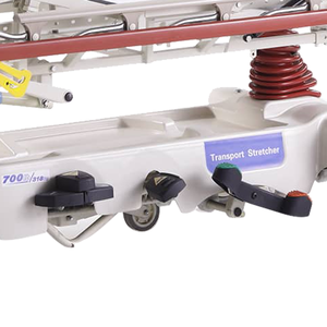 लक्जरी हाइड्रोलिक अस्पताल रोगी स्थानांतरण स्ट्रेचर चिकित्सा आपातकालीन परिवहन बिस्तर ट्रॉली - Product Image 5