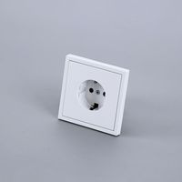 Enchufe de pared de 1 toma con conexión a tierra, de bajo consumo, ideal para hoteles.