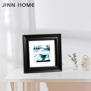 Square Black Wood <strong>Picture</strong> Photo <strong>Frames</strong> Custom <strong>Border</strong> with Mat Decoration - Product Image 6