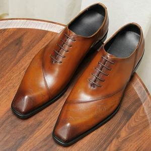 Bottes Chukka pour homme au design italien luxueux, à lacets, en cuir de haute qualité, pour l'hiver, chaussures de soirée et de travail - Product Image 5