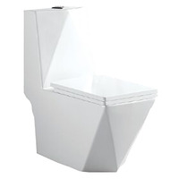 WC monobloc en céramique de haute qualité, à double chasse d'eau, avec siphon en P ou en S, fabriqué en Chine