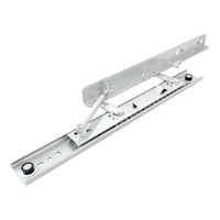 Glissière de tiroir à roulement à billes en acier laminé à froid de 48 mm, rail dissimulé pour armoire, table à manger, mobilier d'extérieur