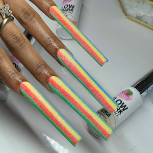 <span class=keywords><strong>Faux</strong></span> <span class=keywords><strong>ongles</strong></span> français artificiels, pointes d'art No C Curve, cercueil transparent XXXL, pointes d'<span class=keywords><strong>ongles</strong></span> carrées fuselées Extra longues - Product Image 2