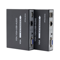 Extensor VGA 1080P sobre Cable Cat5e/Cat6 UTP de 150M con Soporte USB KVM y Audio, 1 Año de Garantía