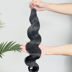 Extensions de cheveux humains ondulés au crochet, pré-séparées, effet plume - Product Image 6
