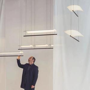 Lámpara Colgante de Diseño Minimalista Moderno para Restaurante, Salón de Té, Bar, Mostrador y Sala de Exposiciones, Iluminación Creativa Única - Product Image 5