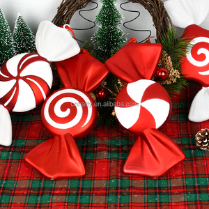 Hatty High Quality 32cm Shatterproof Plastic Candy <b>Christmas</b> <b>Tree</b> Decoration Multi-Color Hanging Ornament Hot Sale - Product Image 4