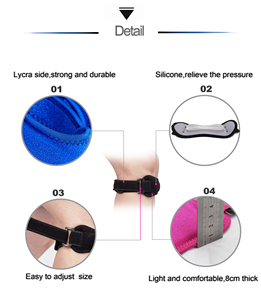 Rodillera ajustable de gel de sílice para rótula, correa de soporte para tendón, cinturón de soporte para <span class=keywords><strong>rodilla</strong></span> y alivio del dolor de rótula - Product Image 2