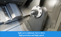SMTCL CNC Tour T5-500Q 3 Axes Fraiseuse Incliné Lit CNC Tour Tournant Centre Tour Fraisage Lachine
