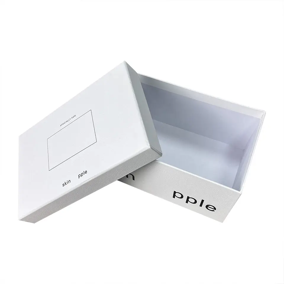 Tapa de nuevo diseño profesional y caja Base Cosméticos Caja de papel pequeña de lujo Tapa personalizada y caja de papel de caja de cartón con forma de Base