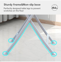 2022 vente chaude 60cm métal Tube Table pliante support extérieur Table ronde pliante pour manger