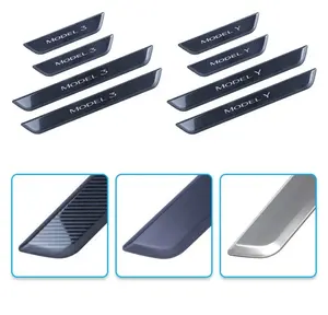 Accessoires d'extérieur <span class=keywords><strong>de</strong></span> voiture Protecteur <span class=keywords><strong>de</strong></span> seuils <span class=keywords><strong>de</strong></span> <span class=keywords><strong>porte</strong></span> <span class=keywords><strong>de</strong></span> bienvenue illuminé par LED pour Model 3 Y Tesla - Product Image 3