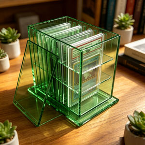 Hot Selling Sturdy Custom Clear 10 Compartments Acrylic <b>Stand</b> Graded Card Slab Holder for Trading Card <b>Display</b> - Product Image 2