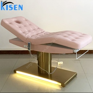 KISEN Meubles de salon de beauté modernes très demandés, table de soin esthétique électrique à 4 moteurs, table de massage pour spa, lit de beauté - Product Image 5