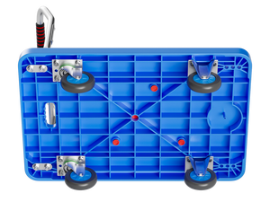 MBC-016 गैर-पर्ची प्लेटफॉर्म सतह 200 किलोग्राम भार क्षमता पैदल चलना फ्रेम पहियों पोर्टेबल ट्रॉली फोल्डिंग हैंडकार्ट उपयोगिता गाड़ी - Product Image 2