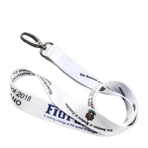 Fabricante Atacado De Alta Qualidade Personalizado Cordão Com Logotipo Poliéster Telefone Pescoço Strap Chaveiro Id Card Badge Para Enfermeira Professor