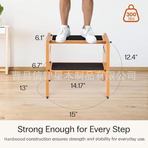 Wooden Step <b>Stool</b> Solid <b>Wood</b> Non Slip Mat Kids Home Wash Up Shoe Changing <b>Stool</b> Minimalist Design - Product Image 5