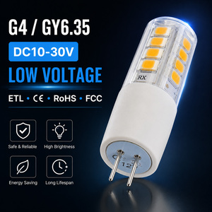 Ampoule céramique G4 2,5W 250-300LM SMD 2835 Sanan 120lm/W AC DC 12V 360 degrés 2700K-7000K 15000H 2 ans ETL RoHS CE Bureau - Product Image 1