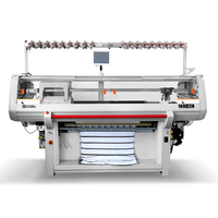 Máquina de Tejer Cuellos, Totalmente Automática, de Tres Sistemas Computarizados, para Cuellos Planos de Camisetas Polo