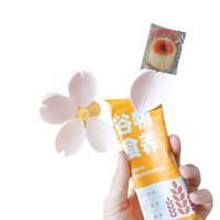 Clip de scellage pour sachets alimentaires en plastique en forme de pétale de fleur 3D Sakura, aimants de réfrigérateur magnétiques personnalisés