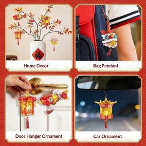 โคมไ<span class=keywords><strong>ฟ</strong></span>รูป<span class=keywords><strong>ปลา</strong></span><span class=keywords><strong>คา</strong></span><span class=keywords><strong>ร์</strong></span>พและสิงโตเต้นรำ รุ่น FC8171 ของตกแต่งปีใหม่ ของขวัญปีใหม่ ของเล่นตัวต่อประกอบเอง - Product Image 5