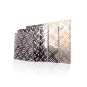 Antideslizante 5 barras 1050 5052 3003 hoja de placa de aluminio en relieve de diamante para piso - Product Image 1