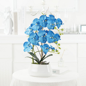 Hot Bán 2025 Nhân Tạo Trong Chậu Cảm Ứng Thực Bướm Phong Lan Trong Nồi Gốm Văn Phòng Nhà Bảng Trang Trí Chậu Lan Hồ Điệp - Product Image 6