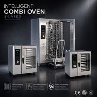 Four combiné professionnel robuste, électrique et à gaz, avec cuisson à la vapeur et à convection, pour cantine, école, hôpital