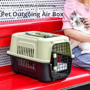 Boîte de <span class=keywords><strong>transport</strong></span> portable pour chat et <span class=keywords><strong>chien</strong></span> avec tapis absorbant, forme rectangulaire, modèle 303tc, pour le <span class=keywords><strong>transport</strong></span> <span class=keywords><strong>en</strong></span> <span class=keywords><strong>avion</strong></span> - Product Image 4