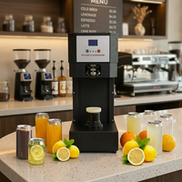 Machine à sceller les canettes de boissons à bulles électriques numériques commerciales, automatique, facile à utiliser, haute sécurité, scellage des canettes en 3 secondes