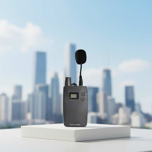 Portable Waterproof Whisper Tour Guide System 200m Range Anti-interference Wireless Communication for Restaurant Group Training