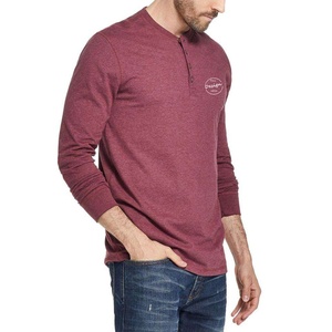 Camiseta de cuello redondo de talla europea y americana ajustada personalizada, <span class=keywords><strong>camisetas</strong></span> con botones <span class=keywords><strong>originales</strong></span>, <span class=keywords><strong>camisetas</strong></span> de <span class=keywords><strong>manga</strong></span> <span class=keywords><strong>larga</strong></span> para <span class=keywords><strong>hombre</strong></span> - Product Image 4