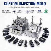 Moules d'injection plastique ABS de précision certifiés ISO9001 pour assemblages d'impulseurs de compteurs d'eau – Service OEM/ODM complet