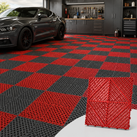 400x400x18mm Virgin PP Garagenbodenfliese Click-Lock Verschleißfester Kunststoffboden für Autowaschanlagen und Werkstätten