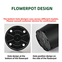 Pot de Jardin Suspendu en PP de Haute Qualité avec Trou de Drainage, Léger, Durable, Moderne, pour Extérieur, Auto-Arrosant, Grand Format