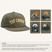 Casquette de baseball unisexe vintage en nylon réglable avec cordon décoratif et broderie personnalisée, style streetwear décontracté pour l'extérieur, vente au détail