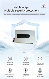 Inversor de onda sinusoidal pura de alta resistencia 12V-72V a CA 110V/ 220V, pantalla LCD y salidas de CA duales para alta potencia - Product Image 5