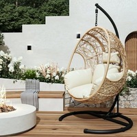 Échantillon gratuit éponge de coton imperméable chambre à coucher jardin patio rotin balcon extérieur balançoire chaise berçante