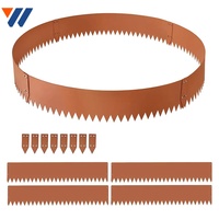 Matériel YW plat Flexible galvanisé pelouse Corten métal jardin 12 pouces rouleau bordure chemin herbe fleur lit bordure