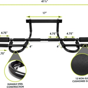 Door Mounted <b>Pull</b> Up <b>Bar</b> Steel Pipe EVA PVC Portable <b>Home</b> Fitness Equipment Integrated Gym Trainer - Product Image 4
