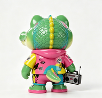 Figurine personnalisée Hip-hop Crocodile Graffiti en PVC et ABS, Statue moulée sur mesure, Fabriquée en Chine, OEM pour la vente en gros aux marques