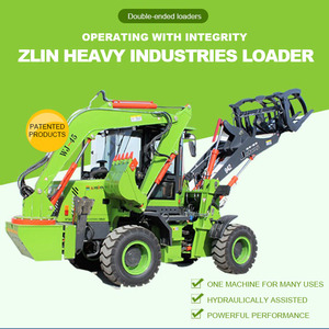 4x4 <b>Small</b> Mini Digger Excavator Backhoe Loader with Price EURO 5 EPA Chinese <b>Wheel</b> Loaders for Sale YUCHAI Engine - Product Image 3