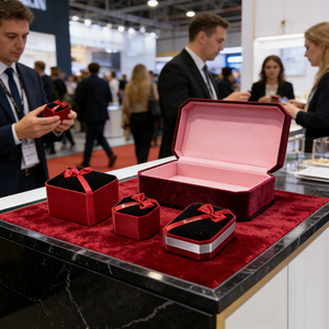 カスタマイズされたリサイクル磁気ギフトボックスフリップトップ段ボール紙磁気閉鎖ギフトボックスジュエリー用ブローチ - Product Image 1