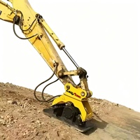 Compacteur vibrant 1.5-3 tonnes, petit compacteur de sol vibrant portable/télécommandé, vibration haute fréquence pour la construction