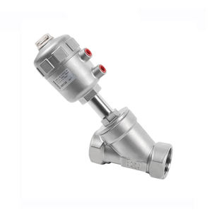 COVNA 90-Day Window Double Acting DN15 1/2 Polegada Aço Inoxidável Água Pneumática Vapor Controle Ângulo Válvula De Assento - Product Image 2