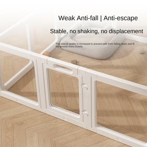 Şeffaf akrilik evcil hayvan kafesi katı meksika tasarım düğmesi çelik muhafaza anti-cezaevi kaçış orta küçük kapalı köpek çit - Product Image 3