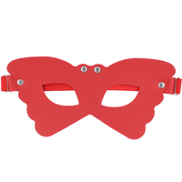 Masque de cosplay sexy en cuir PU pour Halloween, demi-masque papillon, masque mystérieux punk, accessoires de costume