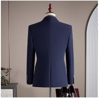 Collection exécutive Costume de travail de bureau pour homme en polyester sans plis Tenue professionnelle complète pour les activités quotidiennes