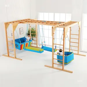 Équipement d'entraînement sensoriel intérieur/extérieur, jouet balançoire <span class=keywords><strong>suspendu</strong></span> pour l'éducation précoce avec câble aérien rotatif pour l'école et la maison - Product Image 2