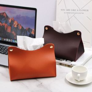 Boîte à mouchoirs de luxe faite à la main, support portable pour serviettes en papier de bureau, forme carrée, décoration intérieure, salle de bain, voiture, restaurants, hôtels - Product Image 2
